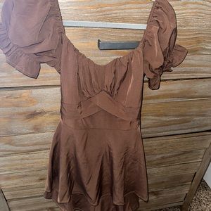 Short dress romper